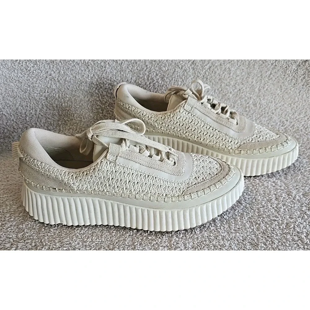 Dolce Vita‎ Dolen Sneakers in Sandstone Knit Women's Size 10 Platform Shoes
